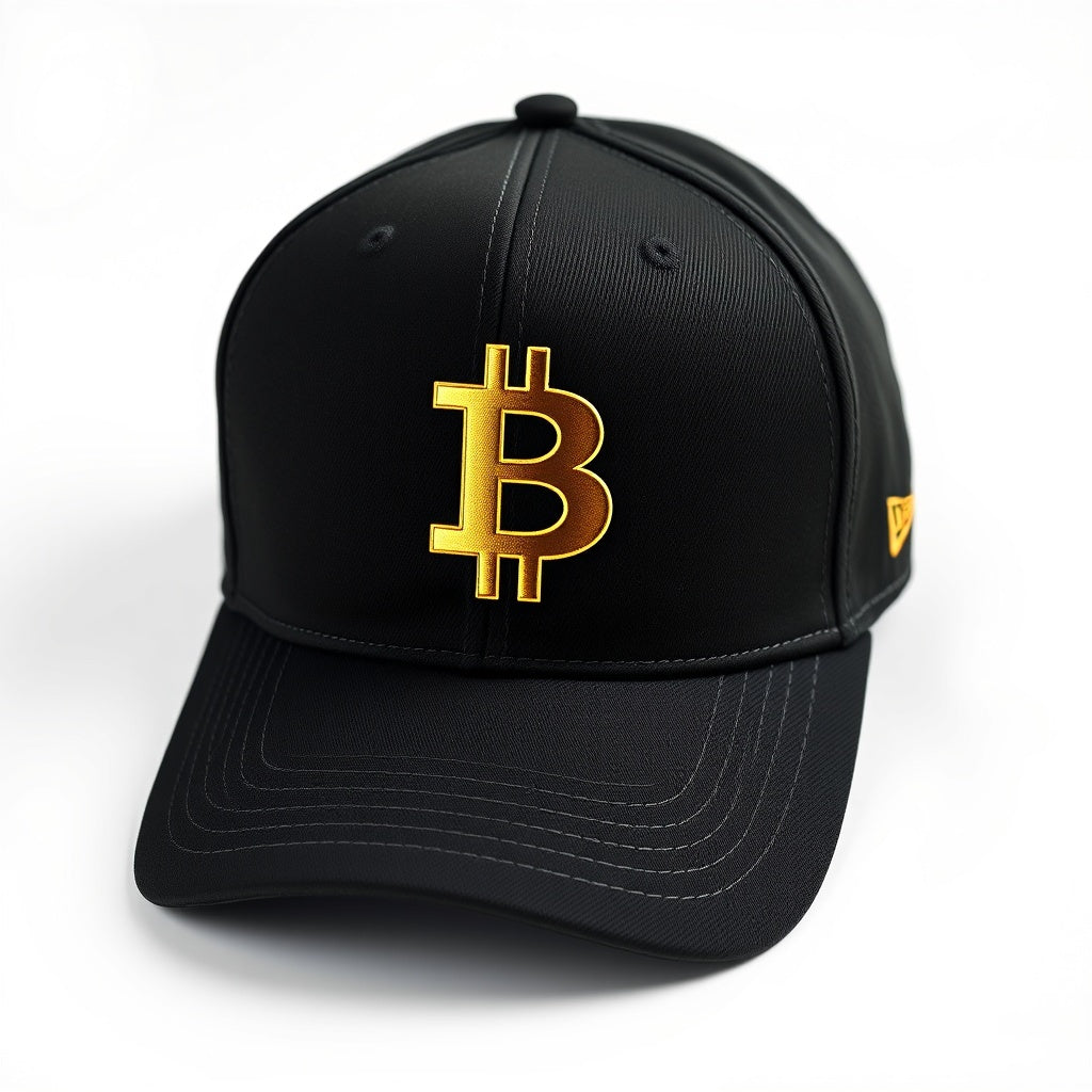 Bitcoin Logo Cap Black